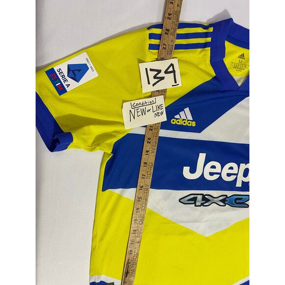 2021/22 Juventus Third Jersey #22 Chiesa Medium Adidas Soccer Cygames - Picture 3 of 15